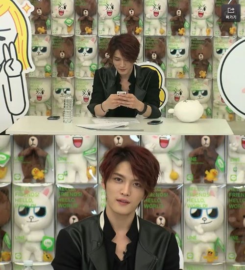 Jaejoong holds a Naver Line chat session with fans in 32 countries