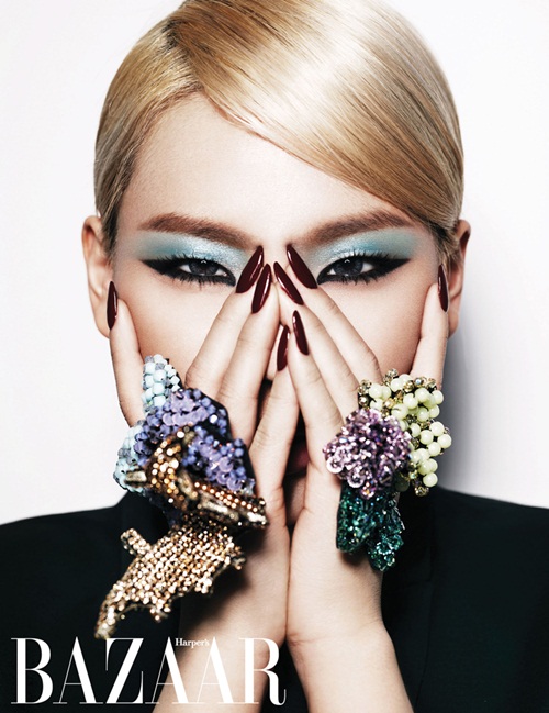 2NE1 members strike a pose for solo pictorials in 4 different fashion magazines