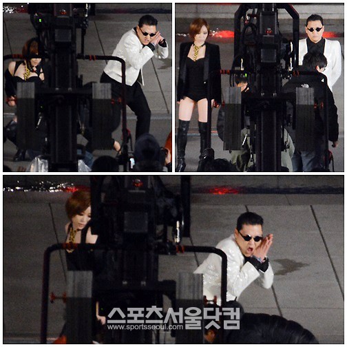 Ga In and Psy spotted filming music video for &ldquo;Gentleman&rdquo;